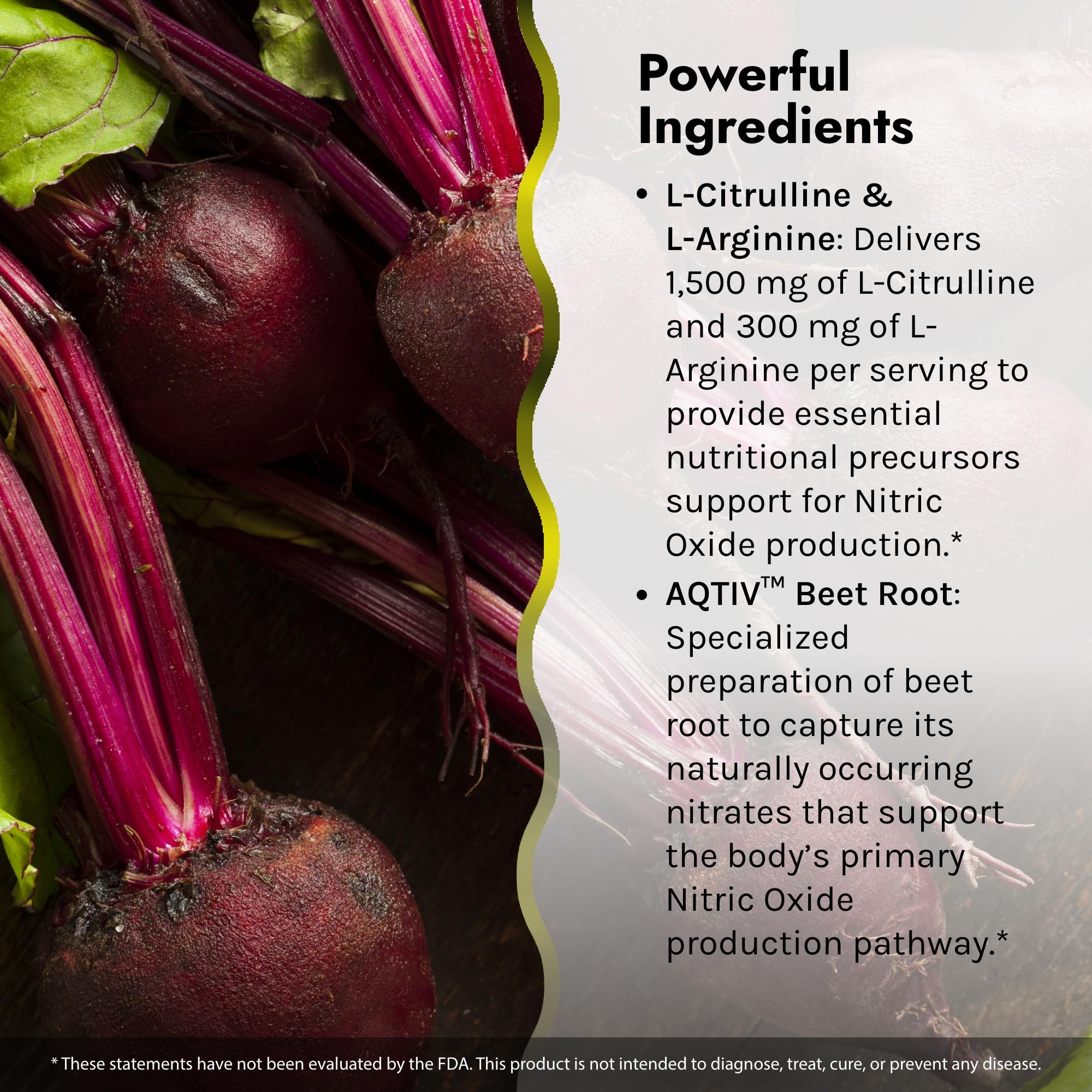 Serving suggestion showing capsules and label