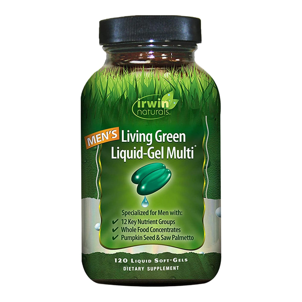 Irwin Naturals Men's Living Green Liquid-Gel Multi - 120 Softgels