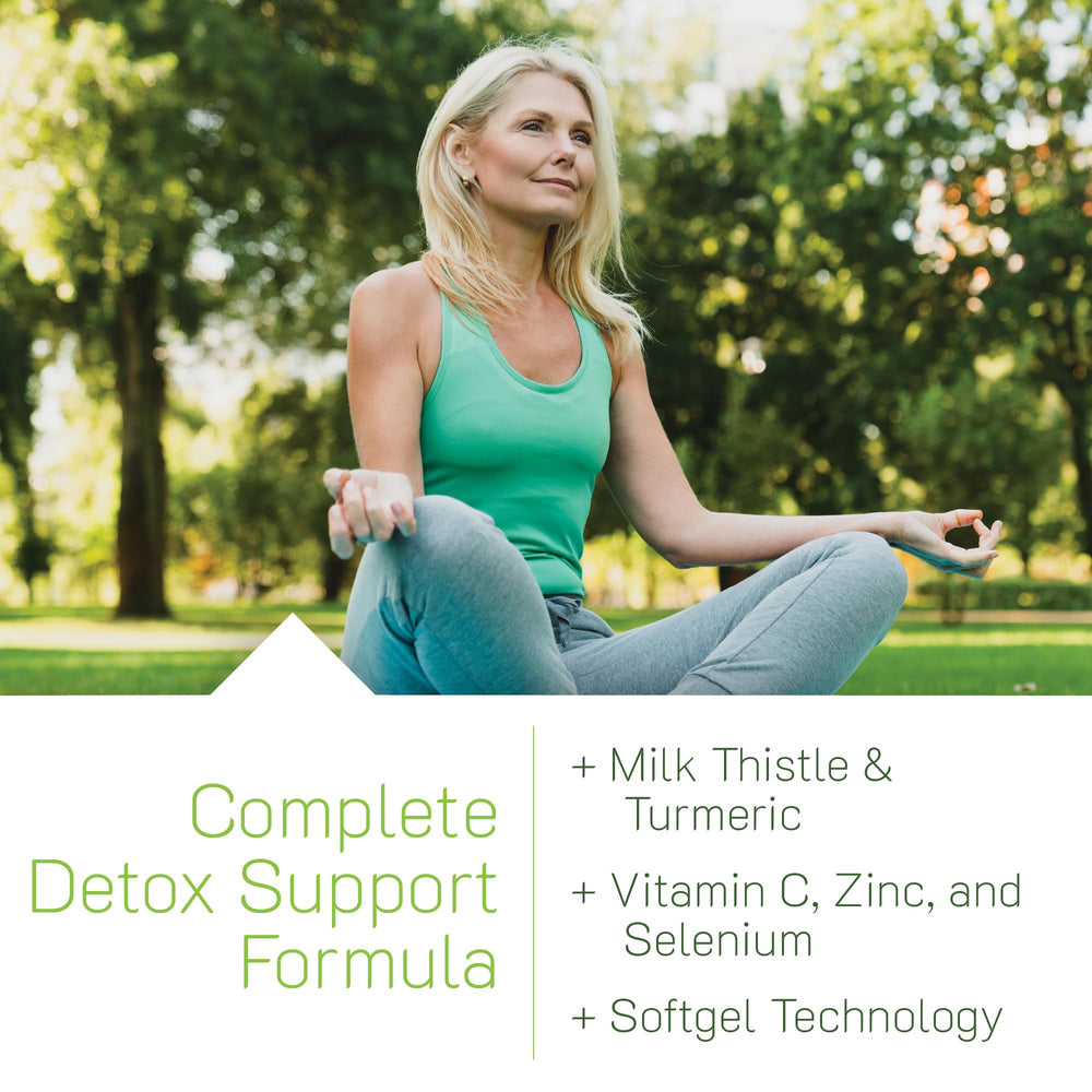 Irwin Naturals milk thistle closeup highlights key botanical extract.