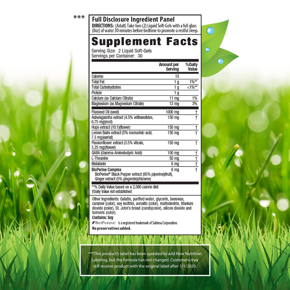 Soft-gel capsules of Power to Sleep PM