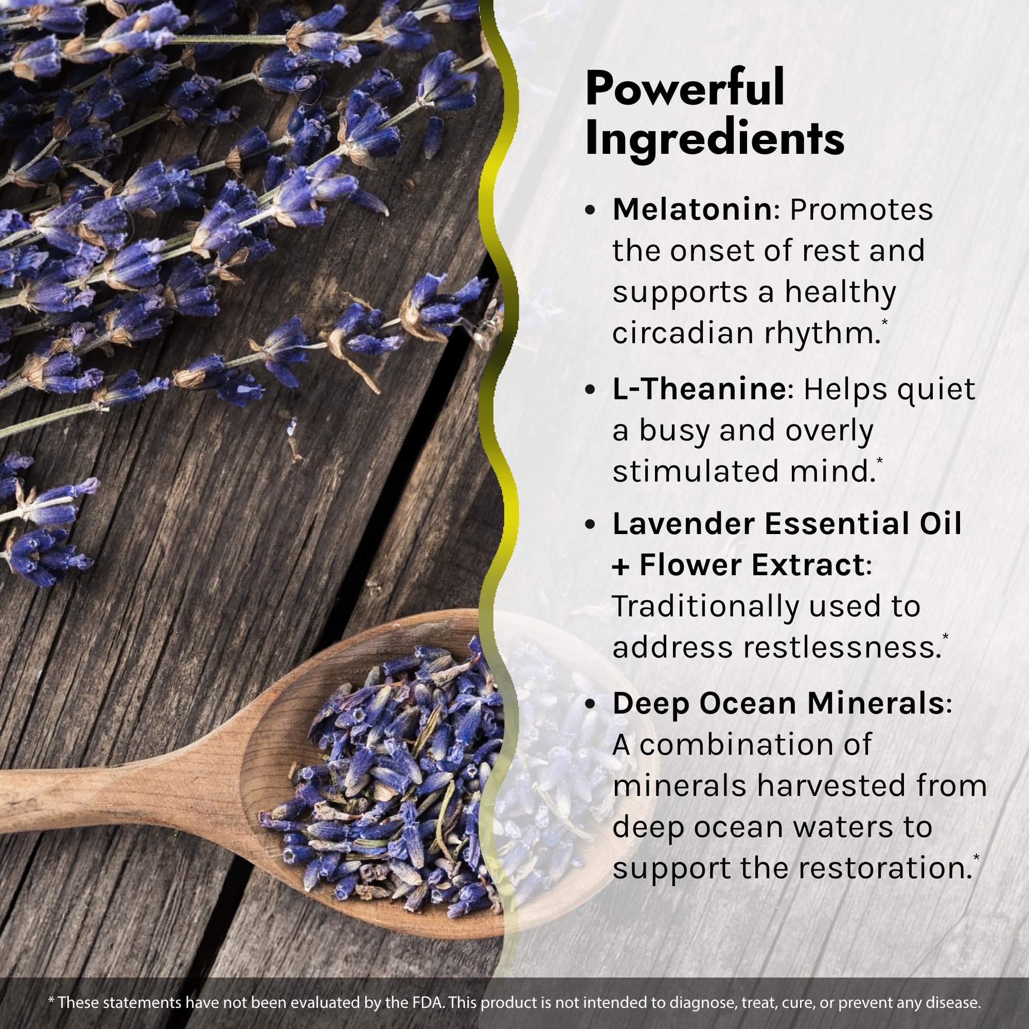Melatonin illustration accompanying the formula