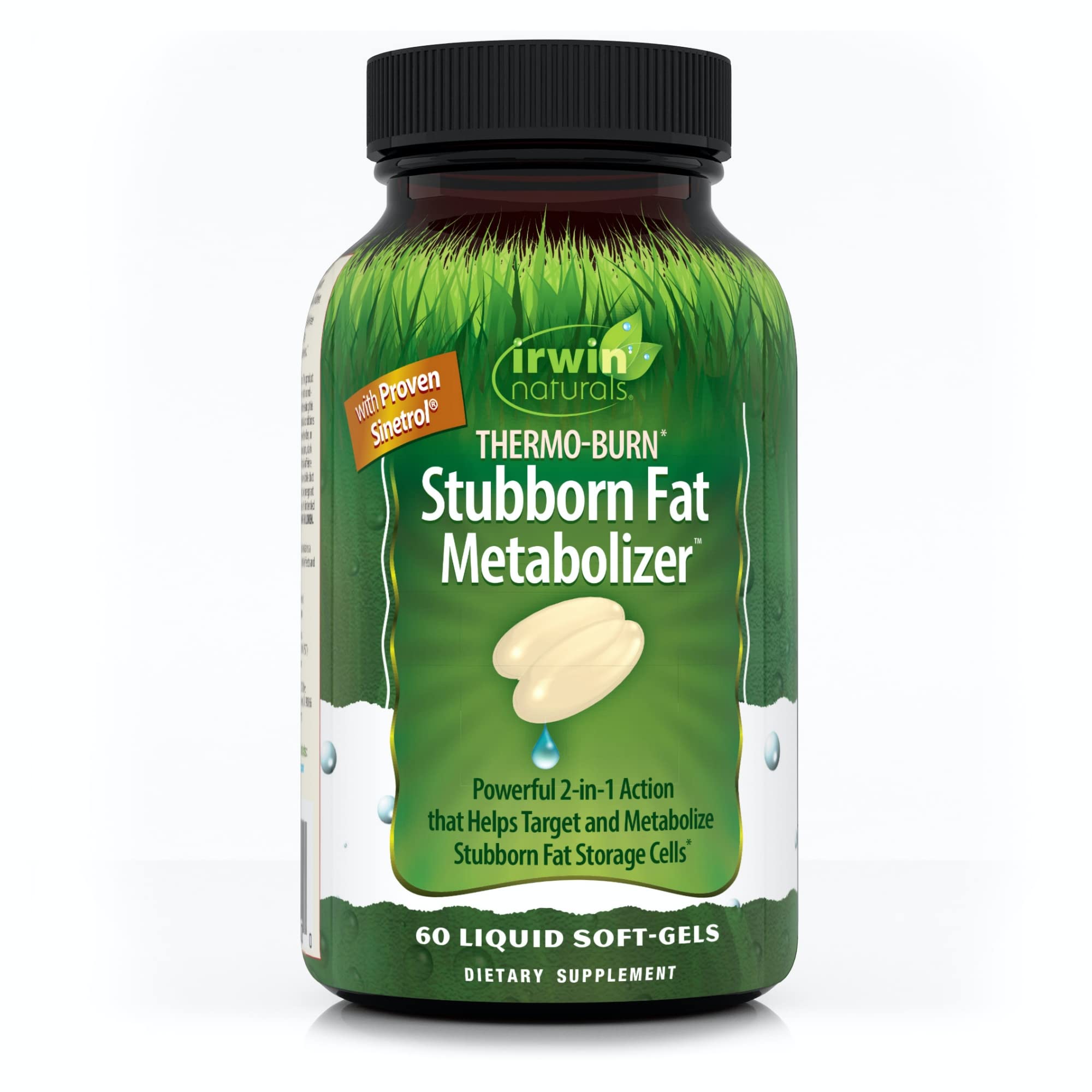 Irwin Naturals Thermo-Burn Stubborn Fat Metabolizer bottle front view