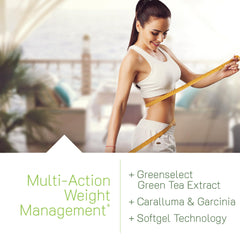 Irwin Naturals Triple-Diet bottle label with ingredients icons highlighting key components.