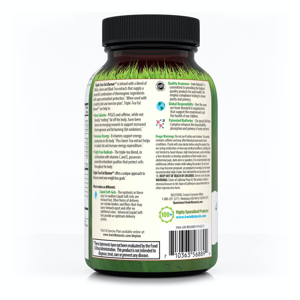 75 liquid softgels label close-up
