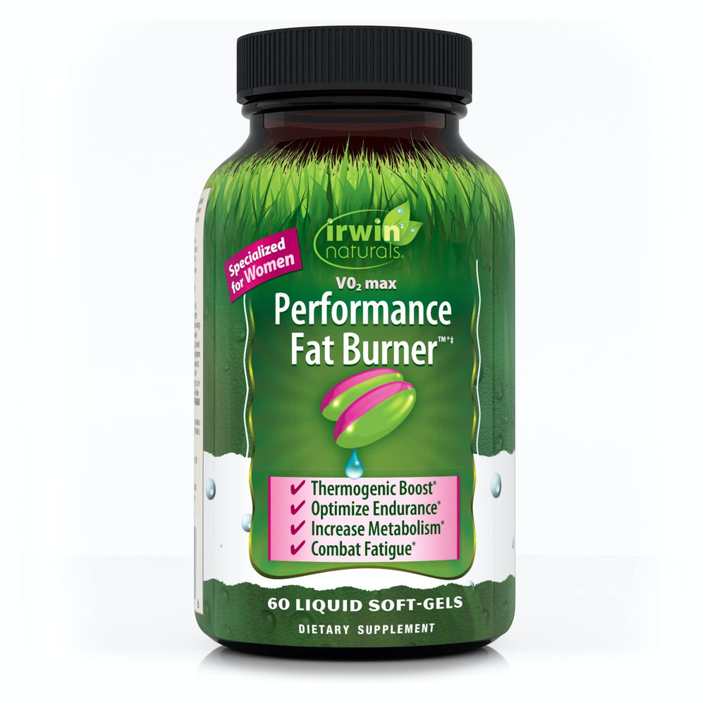 Front view of Irwin Naturals V02 Max Performance Fat Burner bottle