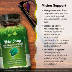 Lutein, bilberry and omega-3 ingredients in Vision Sharp