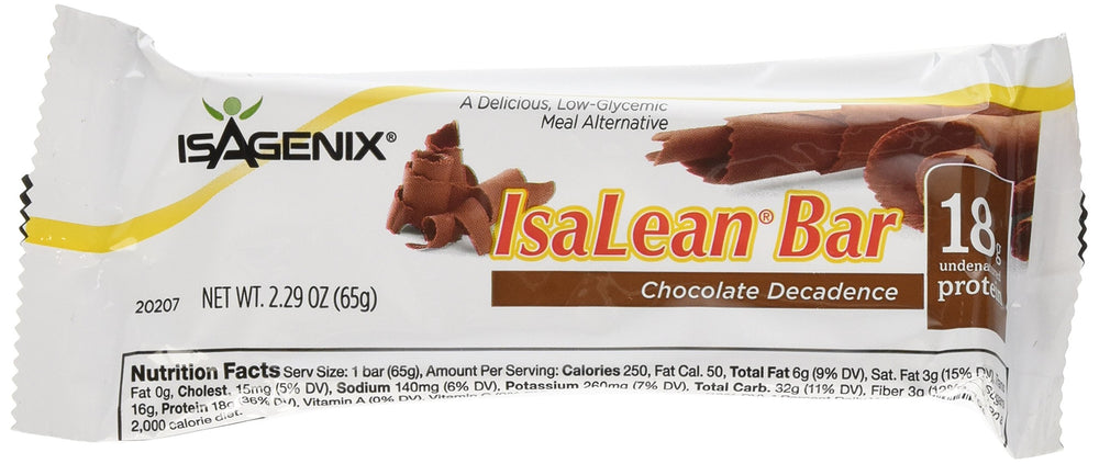 Isagenix Chocolate Decadence Bar wrapper