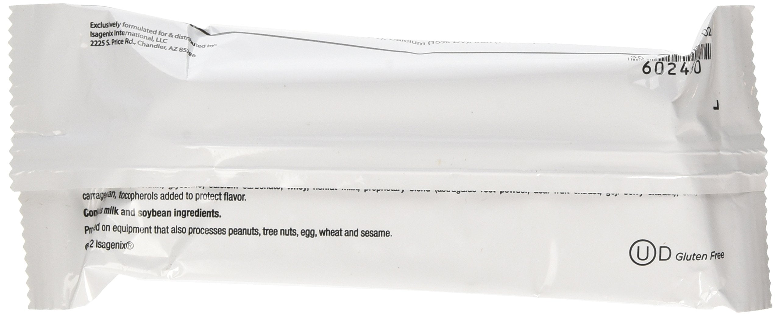 Cross-section view of IsaLean Chocolate Decadence Bar showing texture