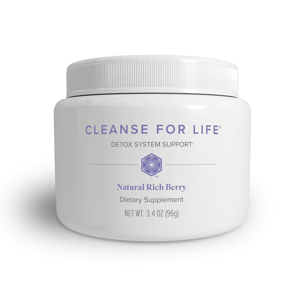 Isagenix Cleanse for Life bottle and packaging highlight berry cleanse options.