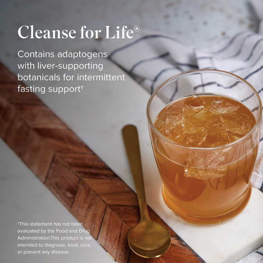 Isagenix Cleanse for Life Peach Mango ingredients highlight turmeric and bilberry phytonutrients