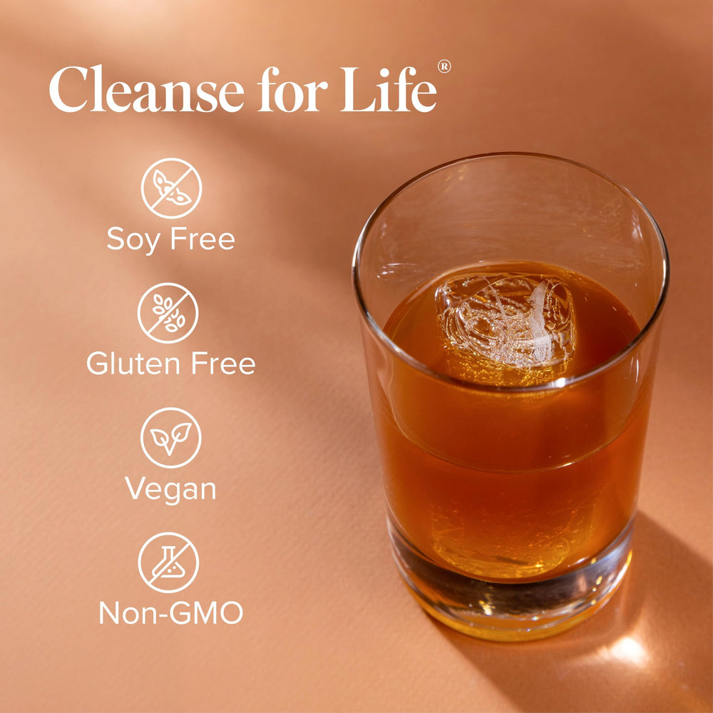 Isagenix Cleanse for Life Peach Mango ingredients highlight turmeric and bilberry phytonutrients