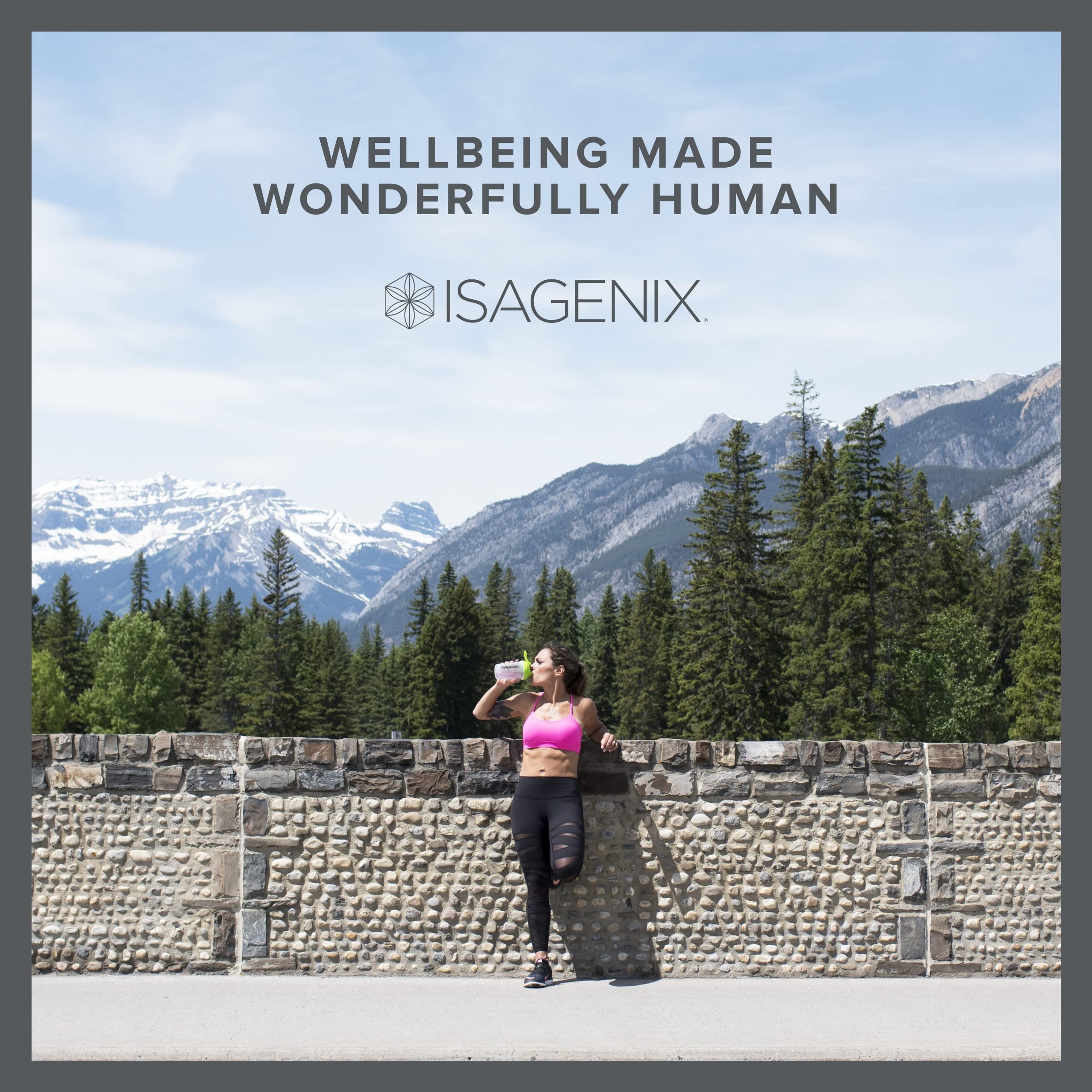 Lifestyle image showing Isagenix Collagen Elixir as part of daily routine