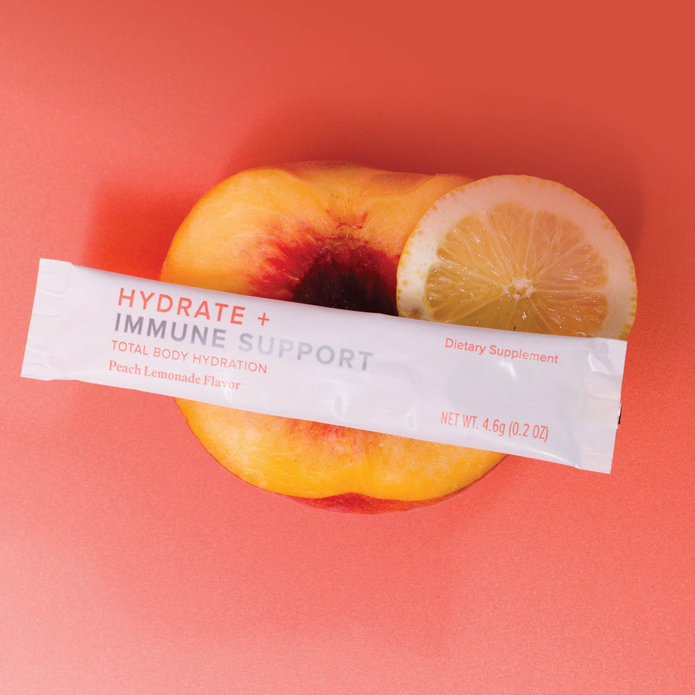 Nutrition details and ingredients panel for Hydrate + Immune Support