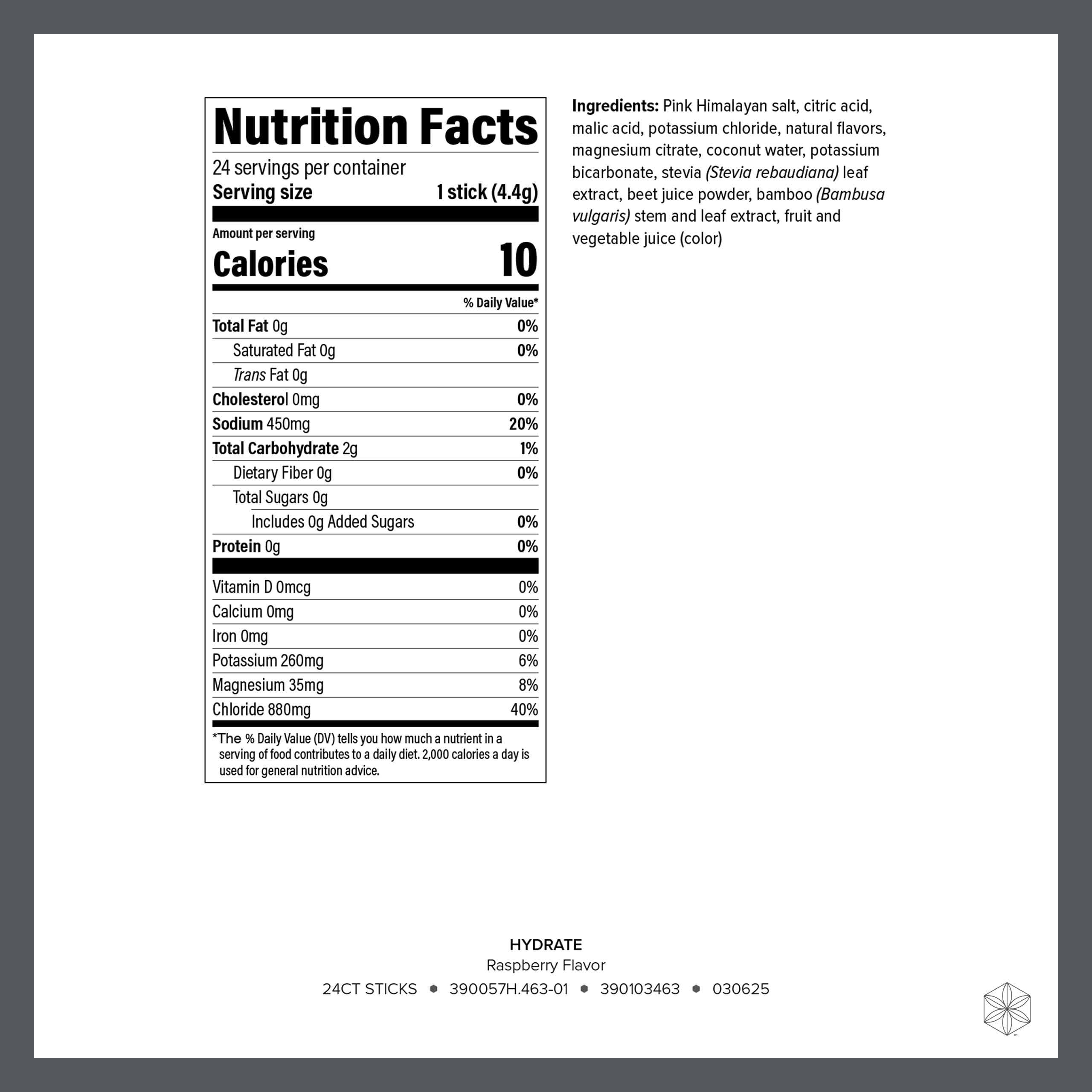 Isagenix Hydrate Orange flavor stick packet