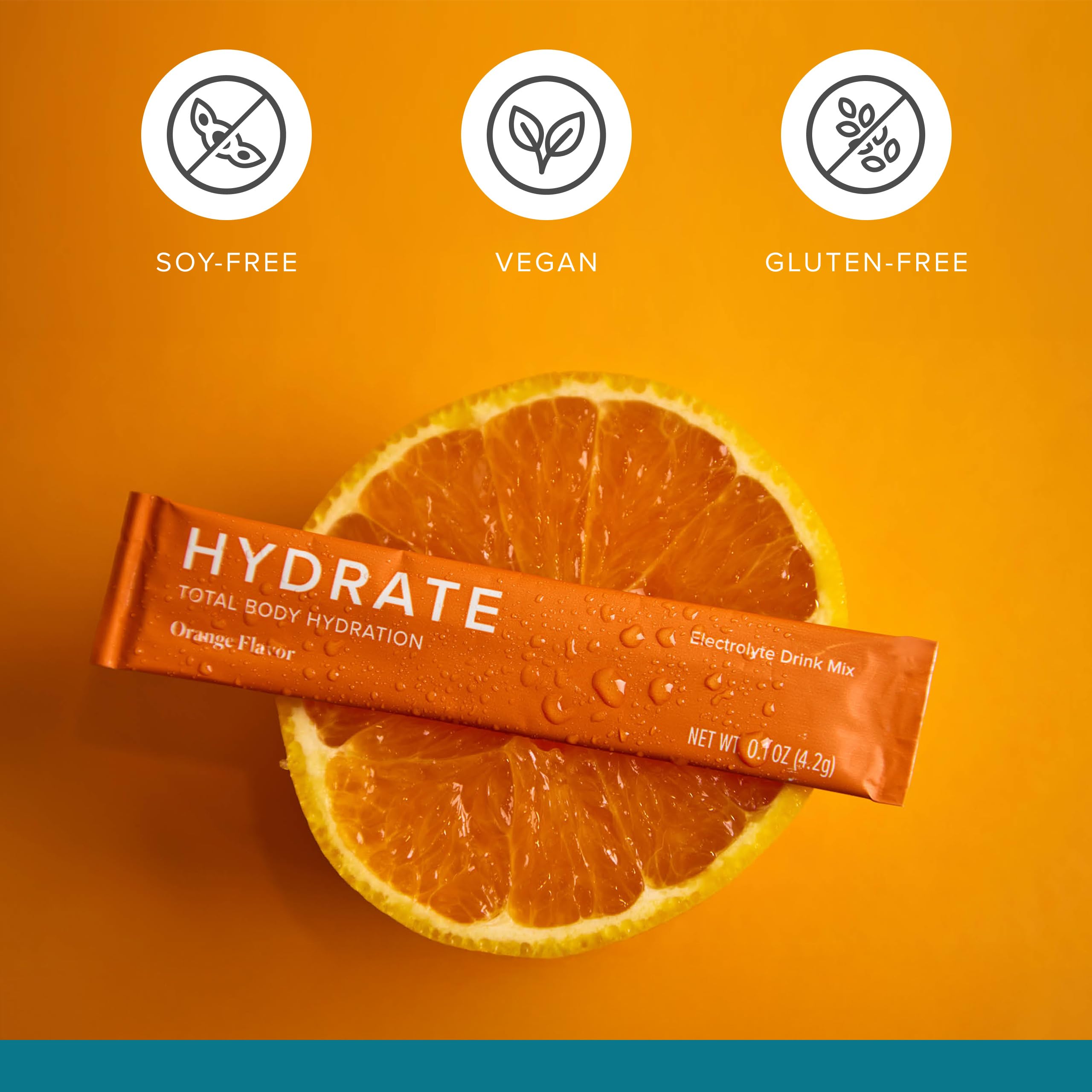 Dissolving Hydrate orange stick in water