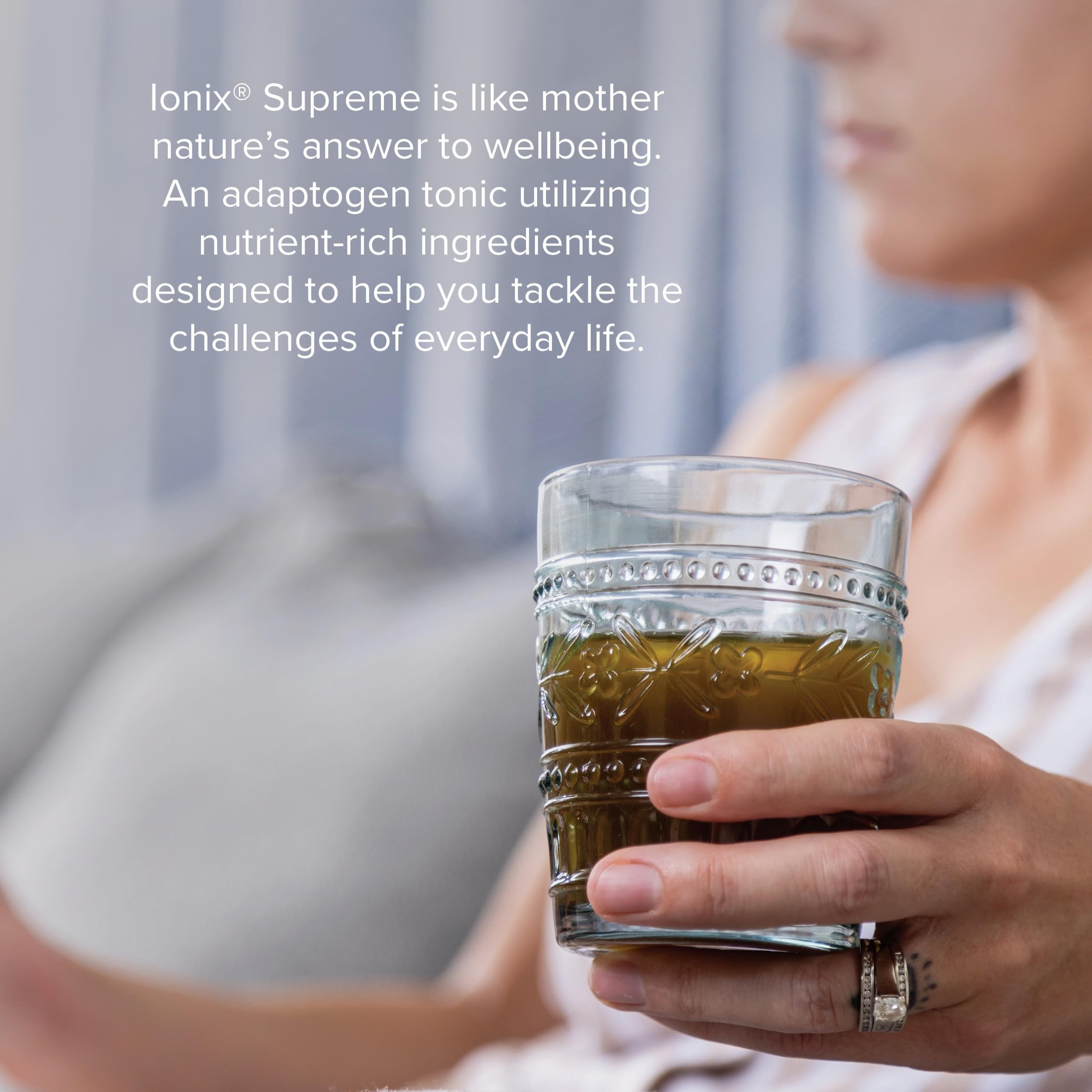 Nutrition facts panel of Ionix Supreme 32 oz bottle