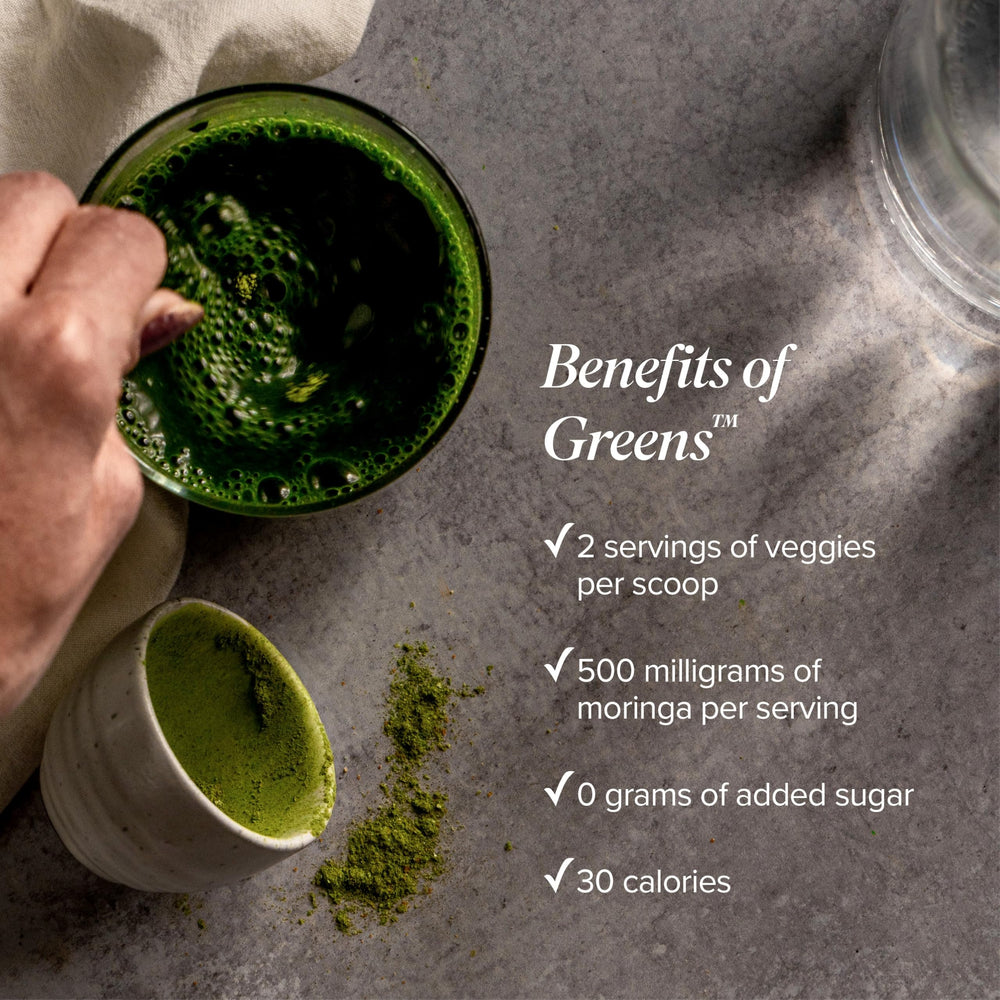 Non-GMO spinach and kale ingredients used in Isagenix Greens