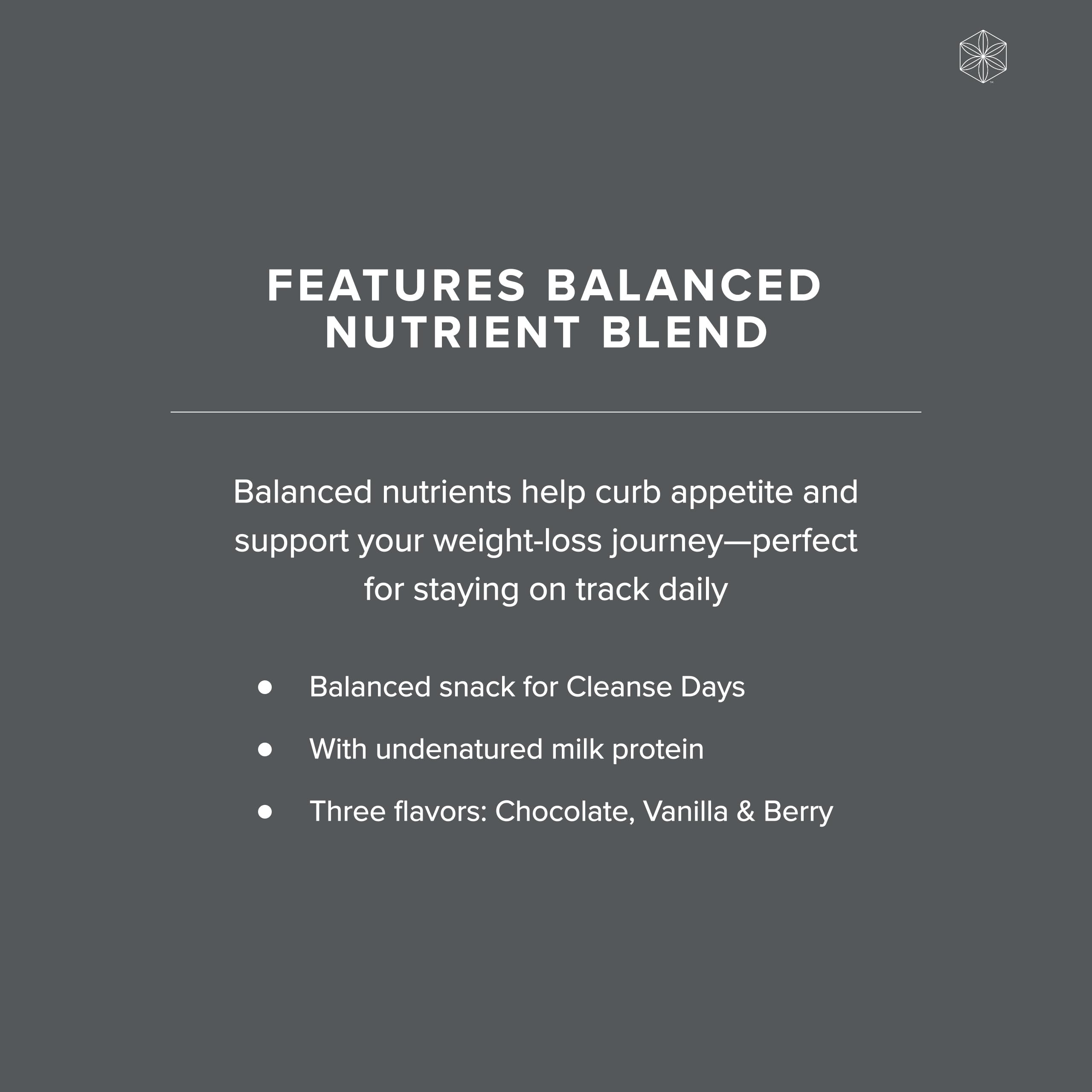 Isagenix Snacks 15 calories per bite, a light protein snack option.