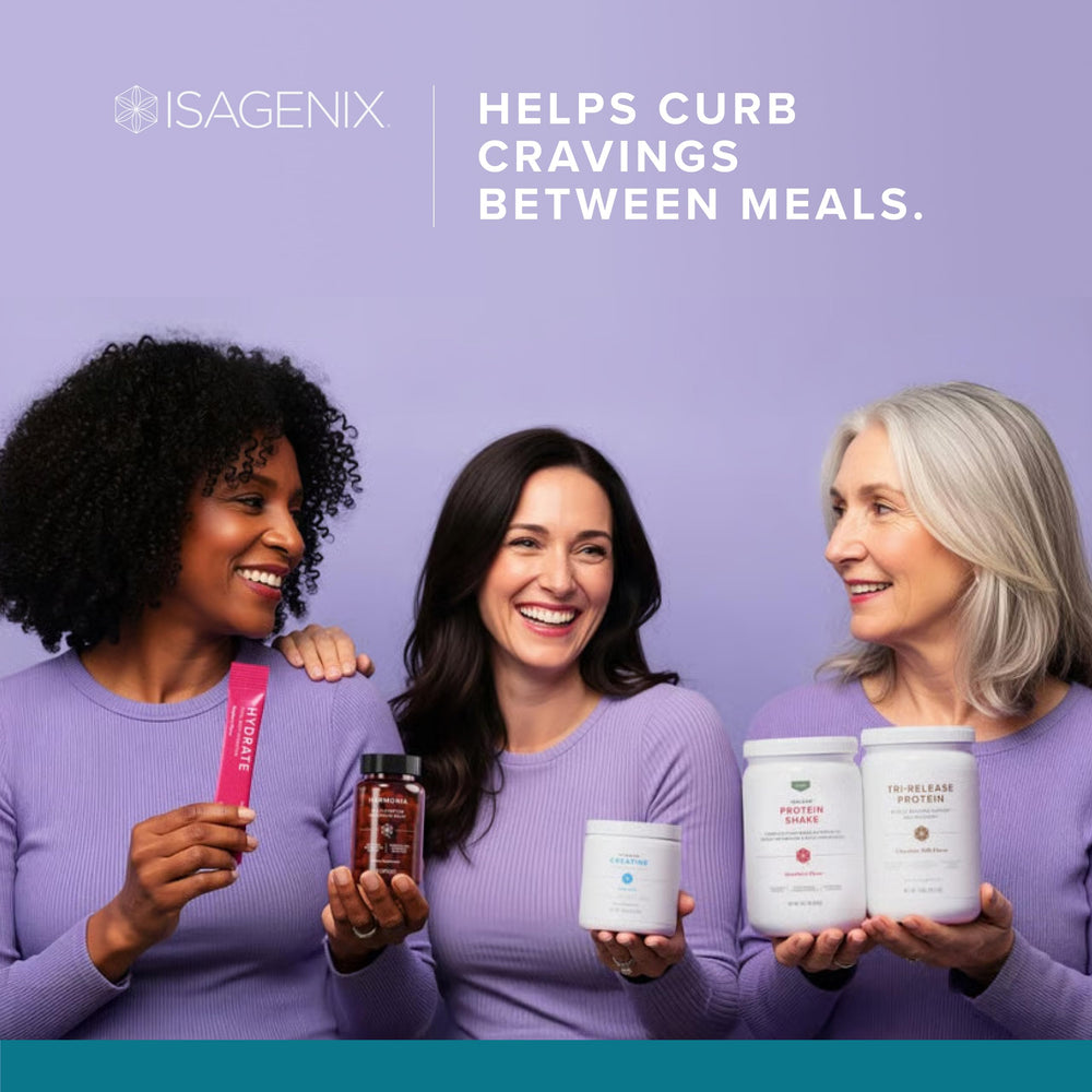 Isagenix Snacks storage and serving idea on a small plate for fresh snacking.