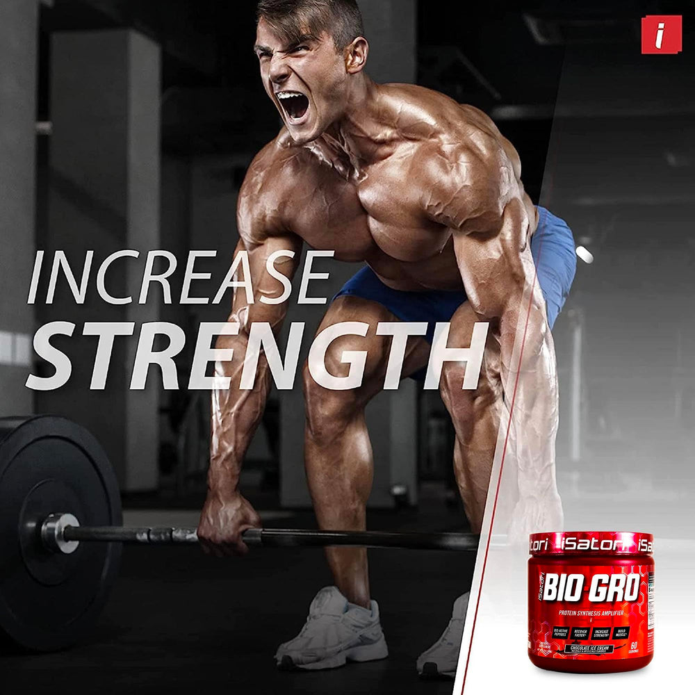 Isatori BIO-GRO stirred into oatmeal for a protein-rich breakfast.