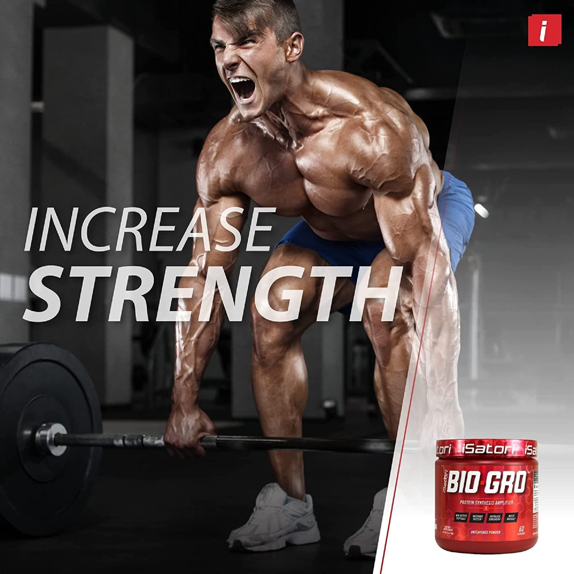 iSatori BIO-GRO pre-workout mixer demonstrates versatile use before workouts.