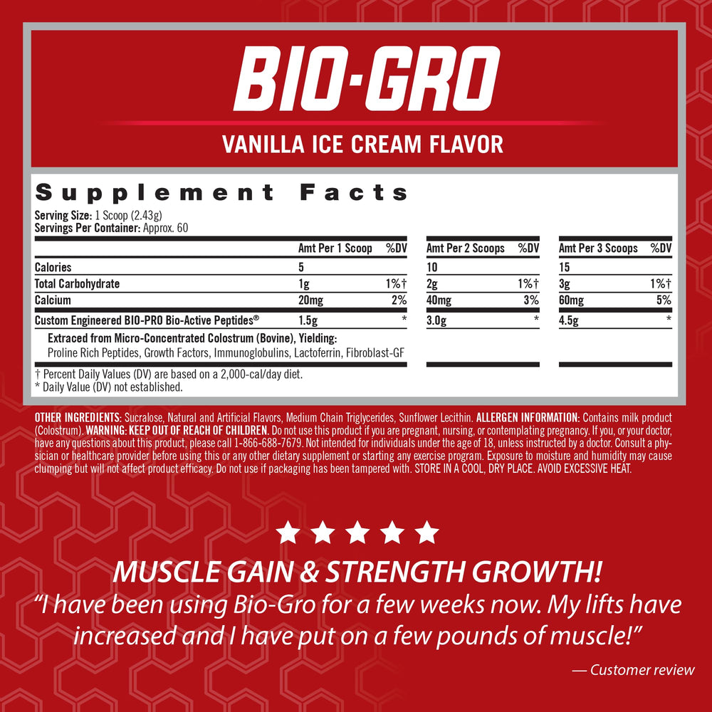 iSatori BIO-GRO scoop demonstrates convenient protein synthesis for post-workout recovery.