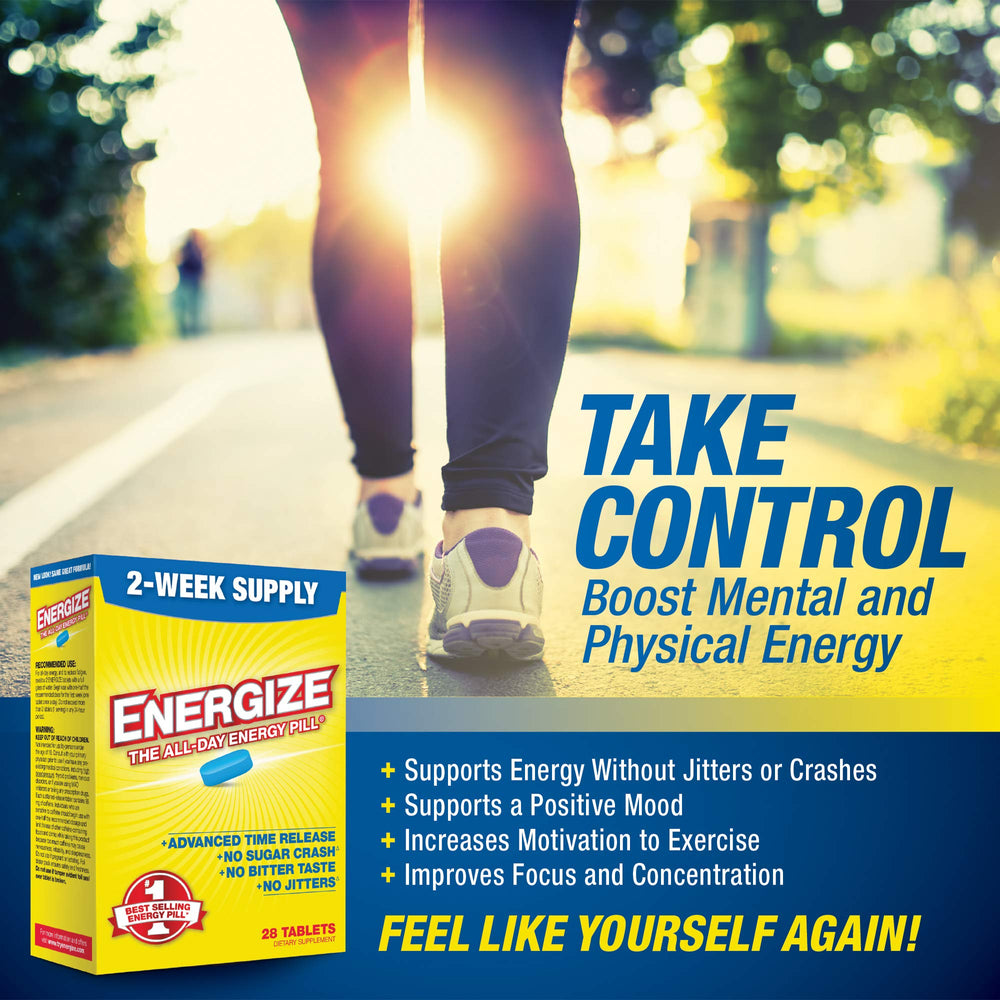 iSatori Energize bottle time-release label communicates all-day energy with steady release