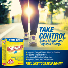 iSatori Energize bottle time-release label communicates all-day energy with steady release