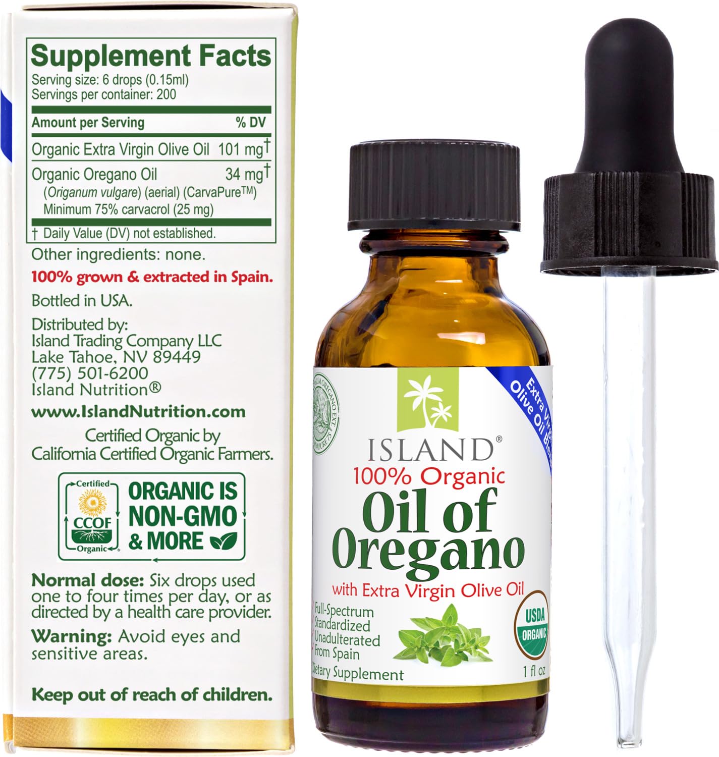 Oregano oil with 75 percent carvacrol content