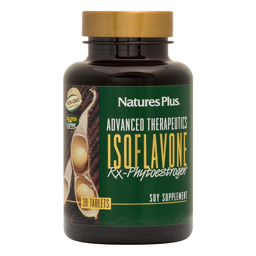 Natures Plus Isoflavone Rx Phytoestrogen bottle label