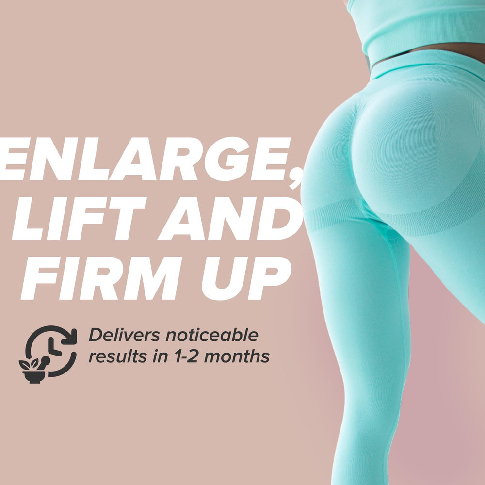IsoSensuals Curve Butt Enhancement Pills Aguaje and Maca ingredients label, natural blend.