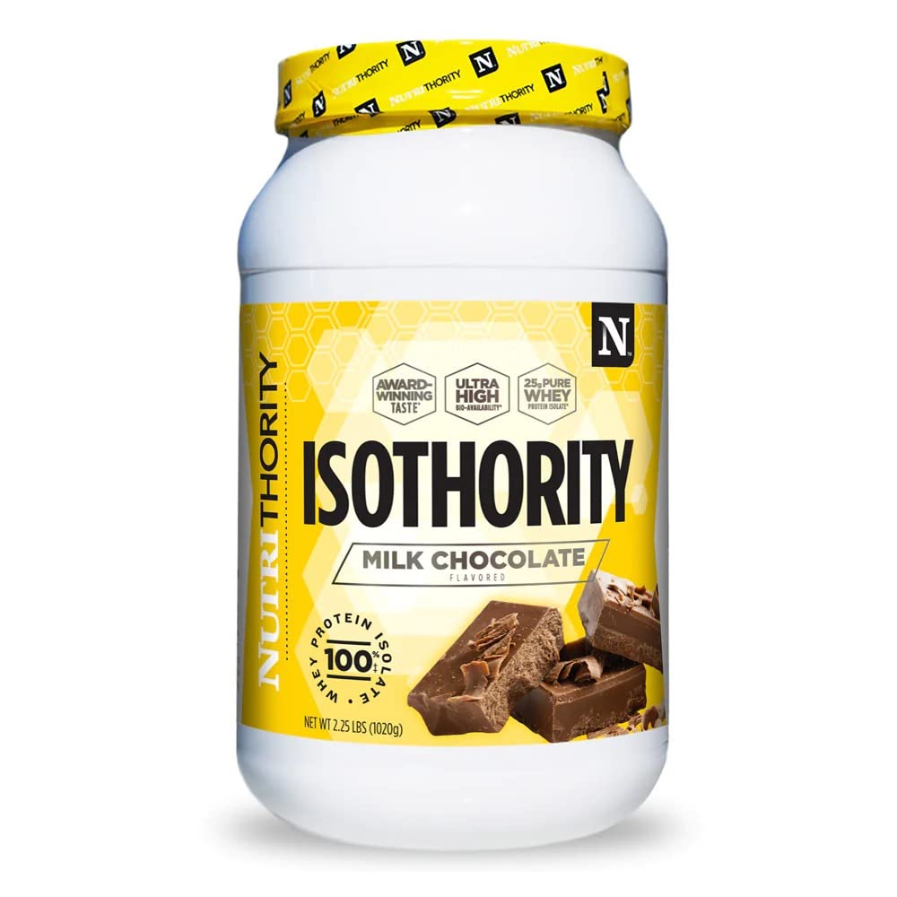 Isothority Whey Protein Isolate Milk Chocolate 2 lb tub - front view