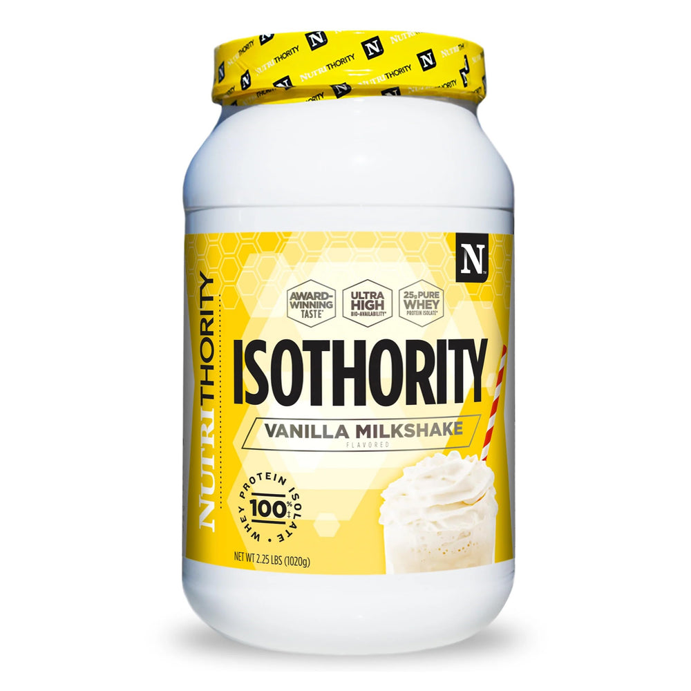 Isothority Whey Protein Isolate Vanilla Milkshake 2 lb packaging