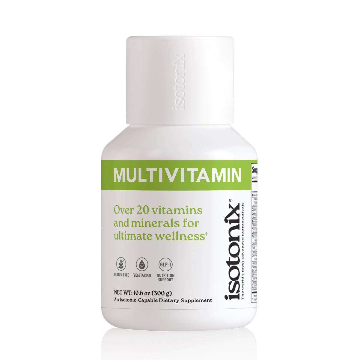 Isotonix Multivitamin Powder Without Iron bottle label