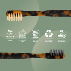 Close-up of cellulose acetate toothbrush bristles