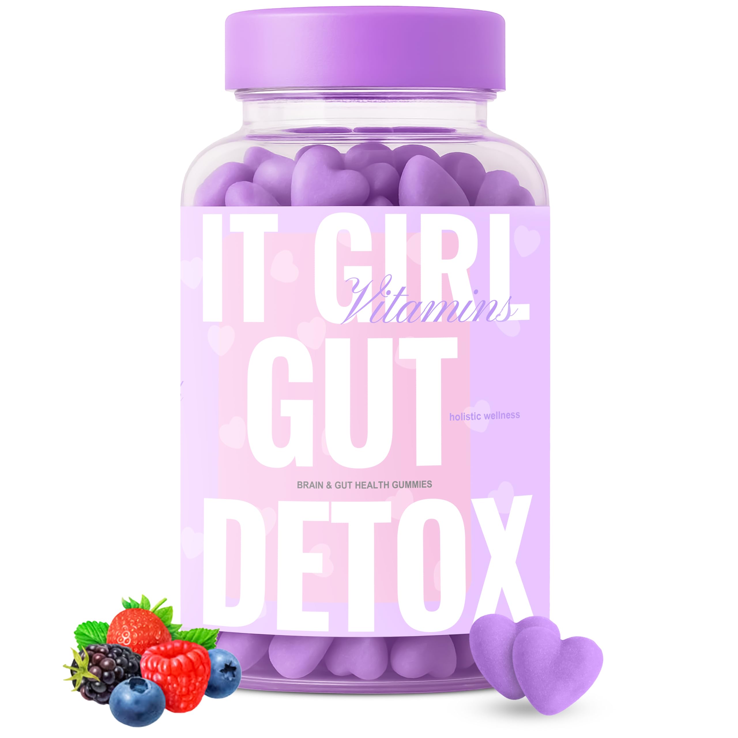 It Girl Gut Detox bottle-front shows daily vegan digestion support.