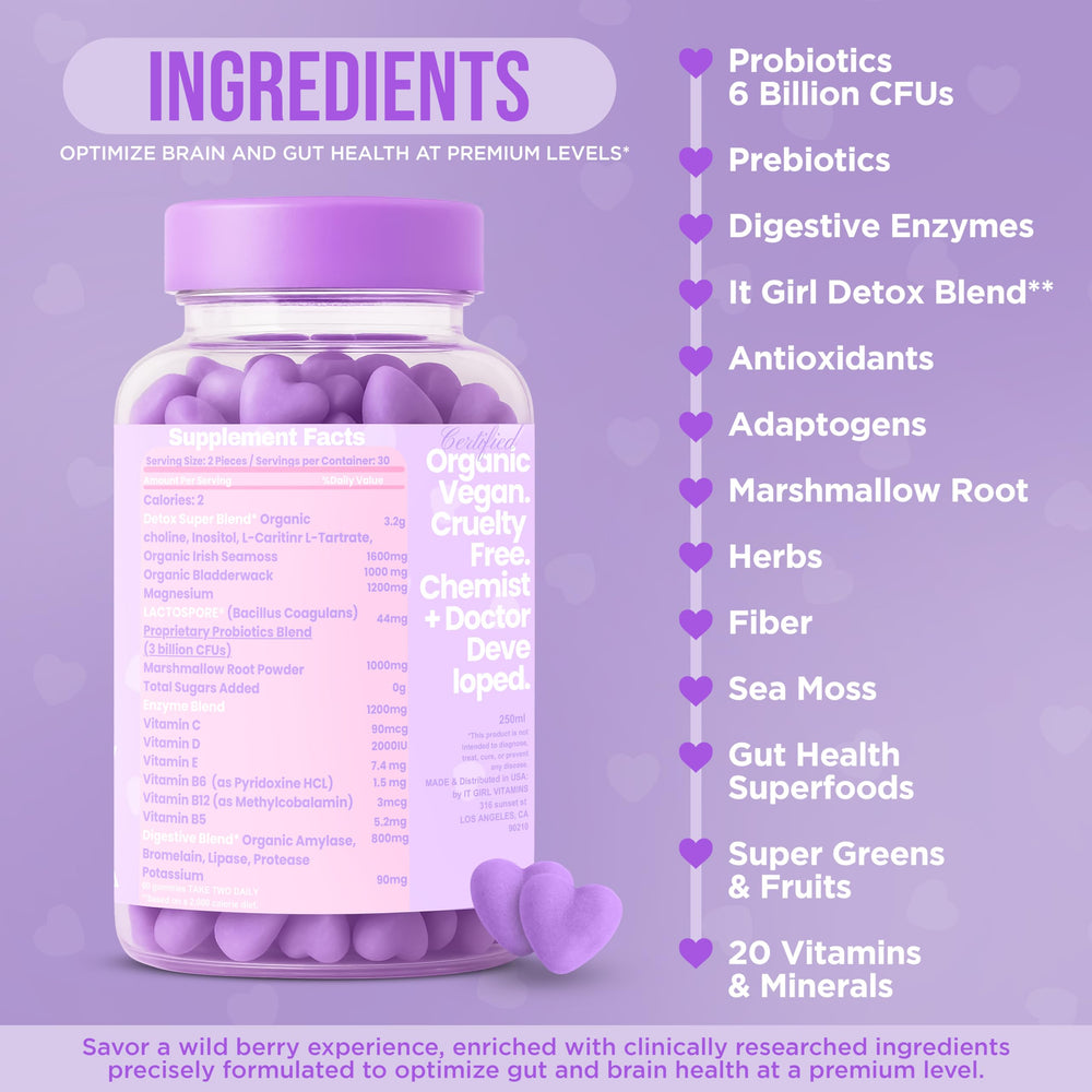 It Girl Gut Detox-organic-super-greens-blend showcases clean detox with natural greens.