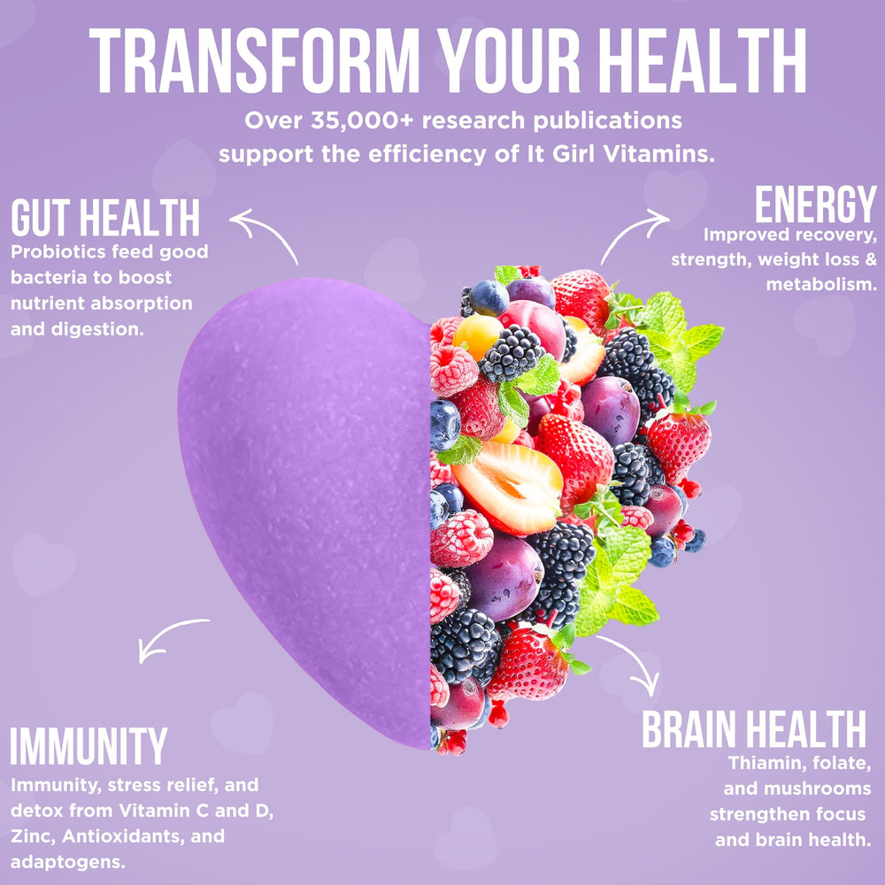 It Girl Gut Detox-probiotics-bottle highlights 6B CFUs supporting digestion.