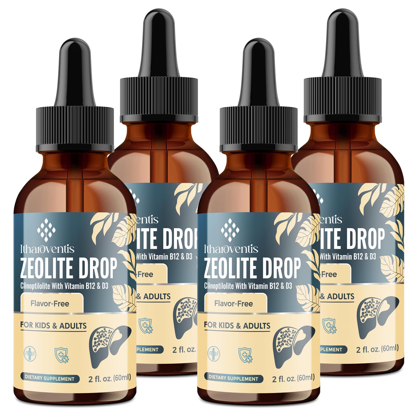 Itharoventis Zeolite Drops bottle for easy daily wellness routine