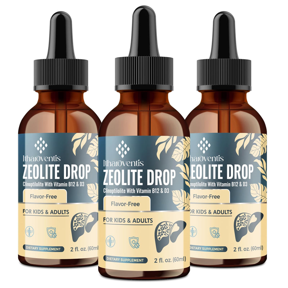 Itharoventis Zeolite Drops bottle for convenient daily wellness