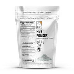 It's Just! HMB Powder 250g back label with supplement facts