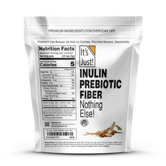 Close-up view of Inulin powder texture