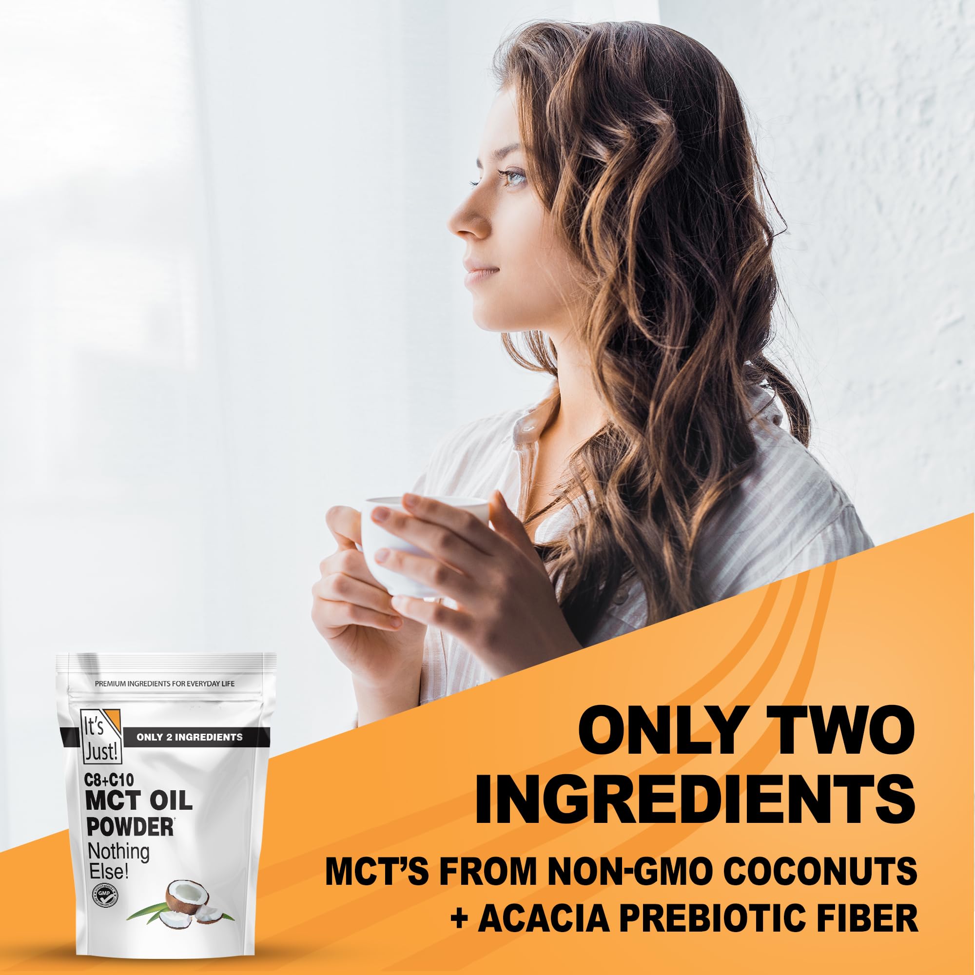 Graphic showing 70% C8 and 30% C10 MCTs (hexane-free)