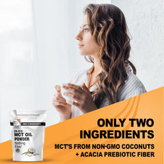 Graphic showing 70% C8 and 30% C10 MCTs (hexane-free)