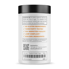 Front label of It's Just Psyllium Husk dietary fiber supplement