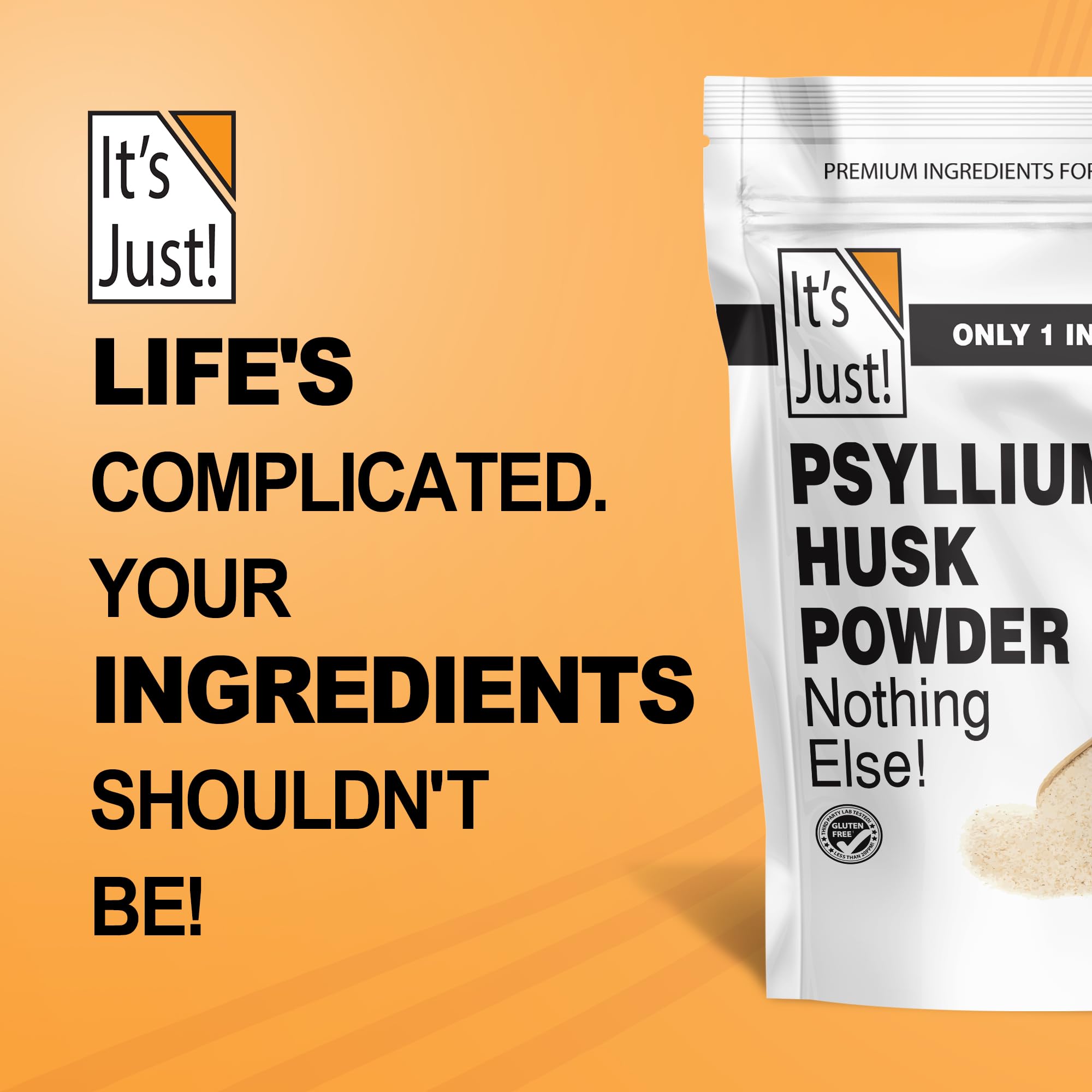 Nutrition facts and ingredients for Psyllium Husk Powder