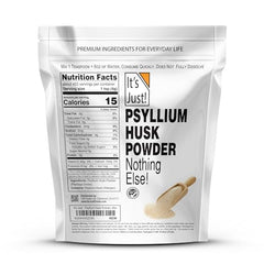 Measuring psyllium husk powder for keto baking