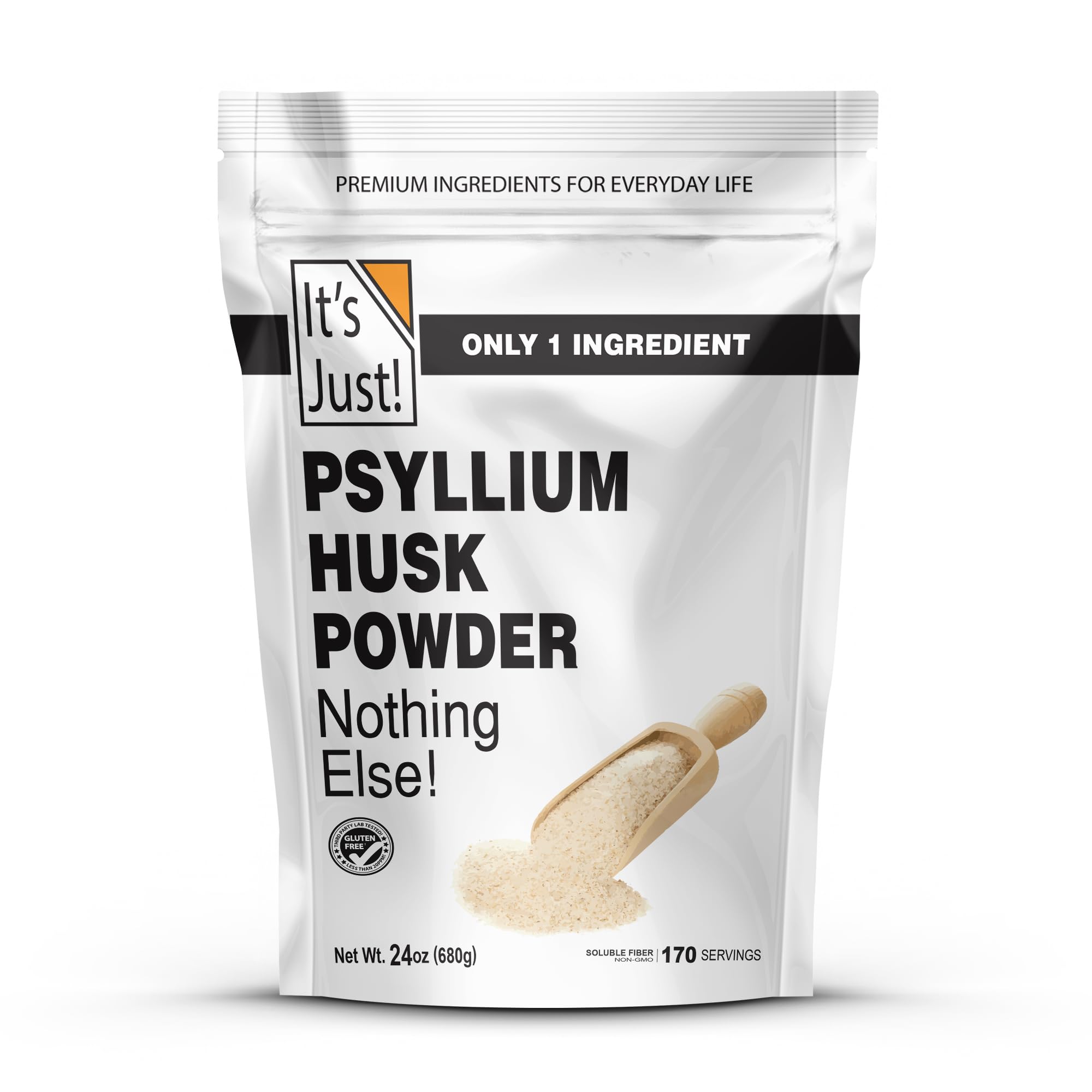 It's Just! Psyllium Husk Powder 24oz front label