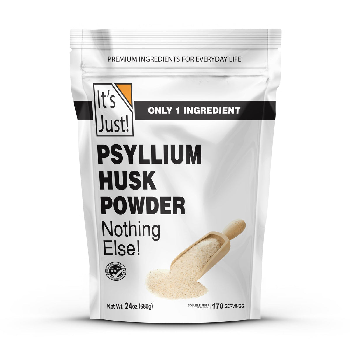 It's Just! Psyllium Husk Powder 24oz front label