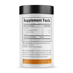 Psyllium husk capsules in a bottle versus powder form